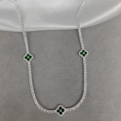 GARGANTILHA RIVIERA 5 VAN CLEEF VERDE